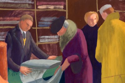 ドレーパーの店、1951年。 作： Shirley Markham