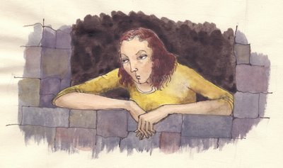 不機嫌そうな女性、c1950。 作： Shirley Markham