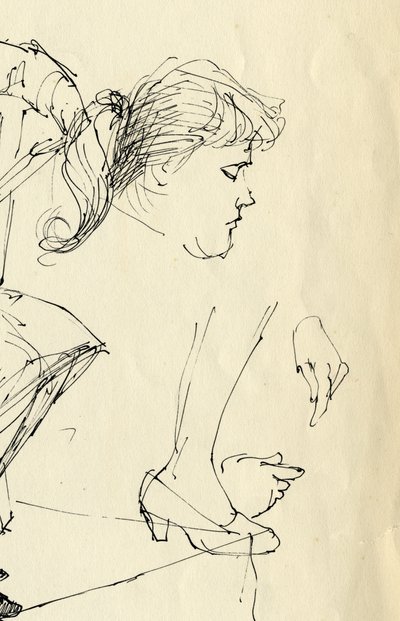 頭、手、足のディテール、1953 年。 作： Shirley Markham