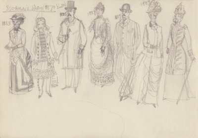 歴史的な衣装、c1950。 作： Shirley Markham