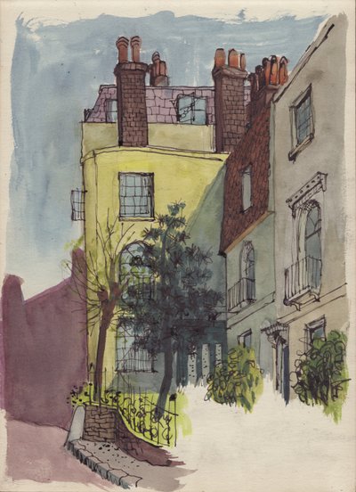 ハムステッドの住宅、1950 年頃。 作： Shirley Markham