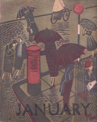 「1 月」、1951 年。 作： Shirley Markham