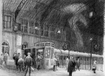鉄道駅、1951 年。 作： Shirley Markham