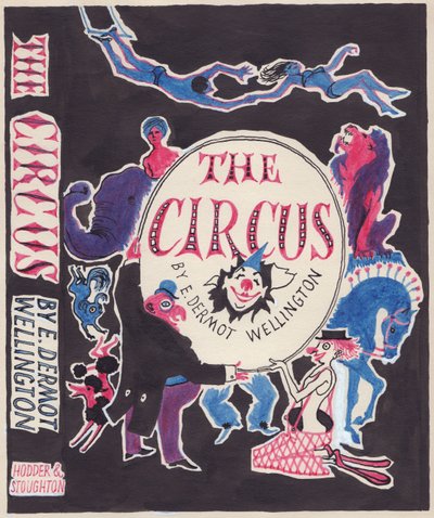 「サーカス」、本の表紙のモックアップ、c1950。 作： Shirley Markham