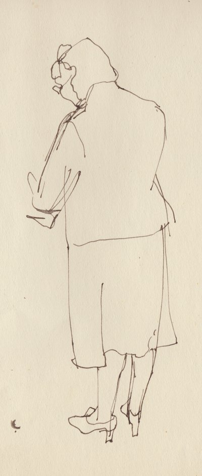 後ろからの女性、c1950。 作： Shirley Markham