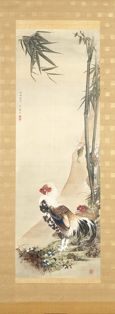 Cock And Hen (ink and colour on silk)   1450770   ja       japanese Successfully Translated  Original: An Extensive Landscape in Yorkshire Translat: An Extensive Landscape in Yorkshire 1432014 ja japanese Successfully Translated Original: Bicycle race scen 作： Shiseki So Kankaku
