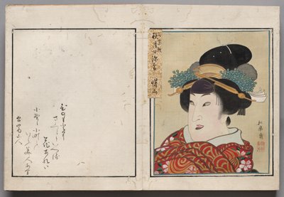 俳優の肖像画のアルバムからの葉 作： Shorakusai