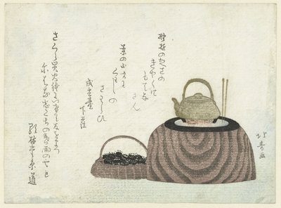 火鉢の水やかん 作： Shotei Hokuju