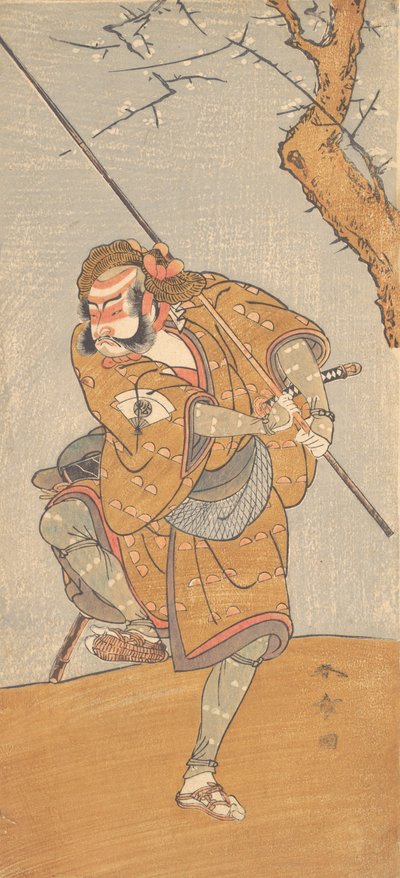 尾上 松助 員 テェ ろぇ おｆ 朝比奈 員 江戸 の 春 名所 祖が、 １７７３。 作： Shunsho
