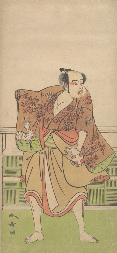 獄門少兵衛役の大谷広右衛門、1774年9月。 作： Shunsho