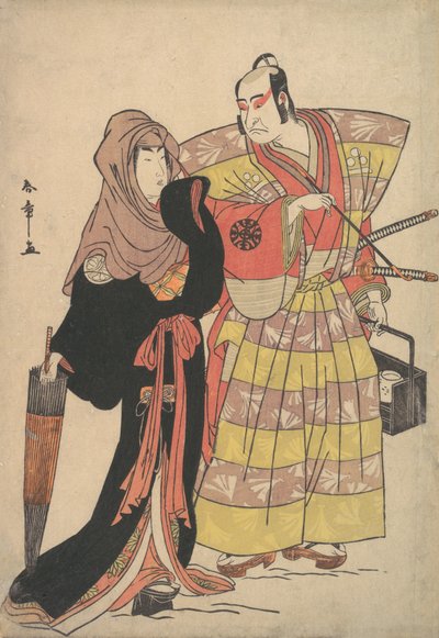 ドラマのシーン、カリフォルニア州。 1778年。 作： Shunsho