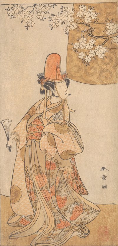 瀬川 とみサブロ 員 テェ ろぇ おｆ 娘 度女児 員 花筐 風折 烏帽子、 フェｂルアｒｙ １７７４。 作： Shunsho