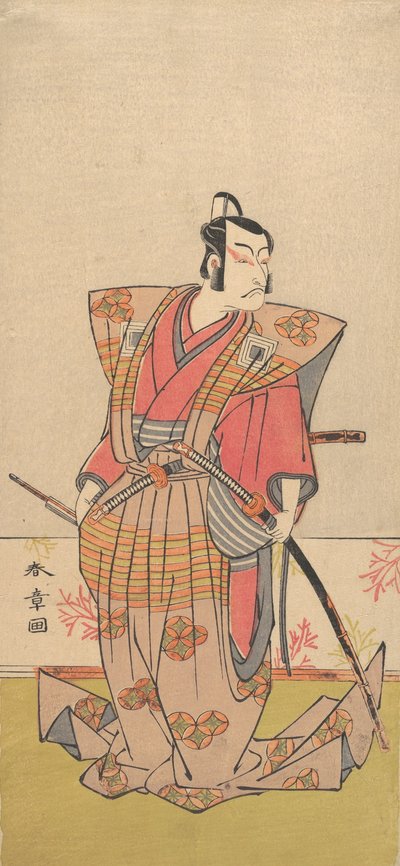 俳優の川川v v a samurai、1771-72。 作： Shunsho