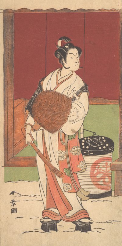 The Actor Ichikawa Monosuke II in the Role of Daito-no-miya Disguised as a Komuso, ca. 1772 . 作： Shunsho