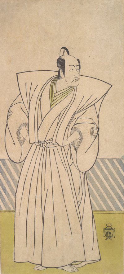 18世紀後半の高位武士としての五代目市川團十郎。 作： Shunsho