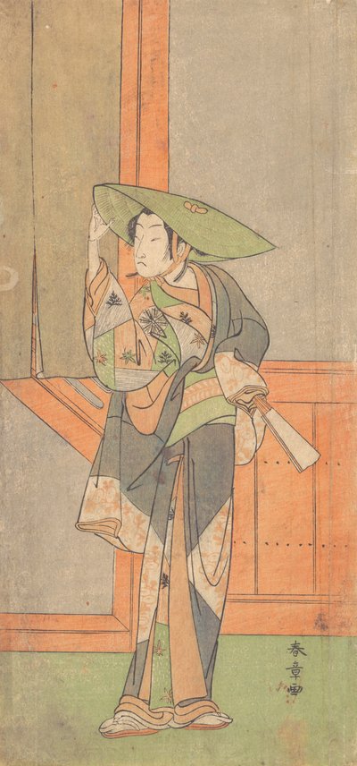 伊左衛門役の初代中村富十郎、1771 年 2 月。 作： Shunsho