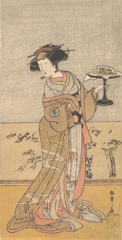 茂井役の初代中村富十郎、1777 年 10 月。 作： Shunsho