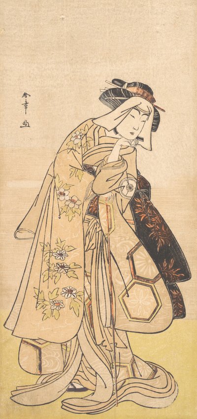 女としての第四代岩井半四郎。 1779年。 作： Shunsho