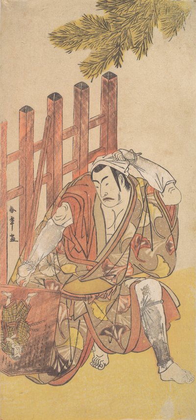 四代目 松本幸四郎 無法者 木製の人形垣を見る 1779-83。 作： Shunsho