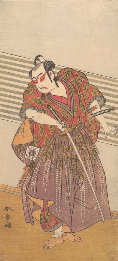 二代目市川彌生、おそらく1773年。 作： Shunsho