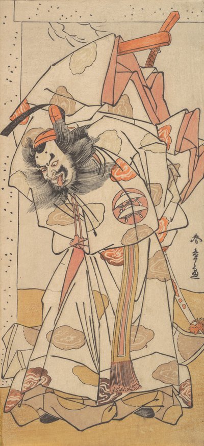 二代目中島美保右衛門左大臣治兵衛、1776年。 作： Shunsho