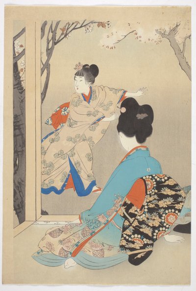 「十二月の美女」シリーズより 三咲桜 作： Shuntei Miyagawa