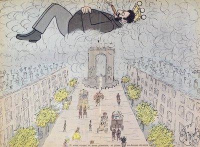 アーティストによる「オーエ、レDirigeants」の反ユダヤ主義風刺画、1896年 作： Sibylle Gabrielle de Riquetti de Mirabeau