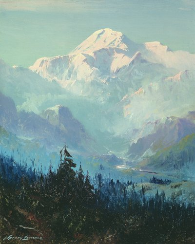 マッキンリー山（キャンバスに油彩） 作： Sidney Laurence
