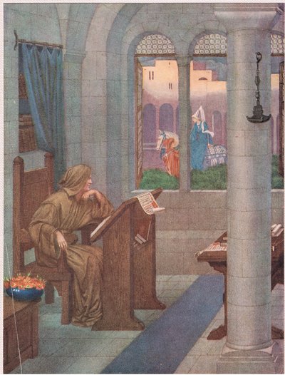 The Scriptorium: 美しい聖人の顔、または私が描くマリーの 1 つに適しています。 作： Sidney Meteyard