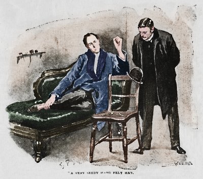 非常に不快なハードフェルト帽子、1892年 作： Sidney Paget