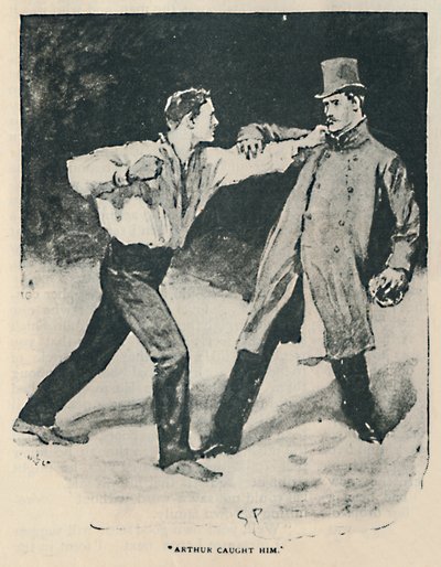 アーサーは彼を捕まえた、1892 作： Sidney Paget