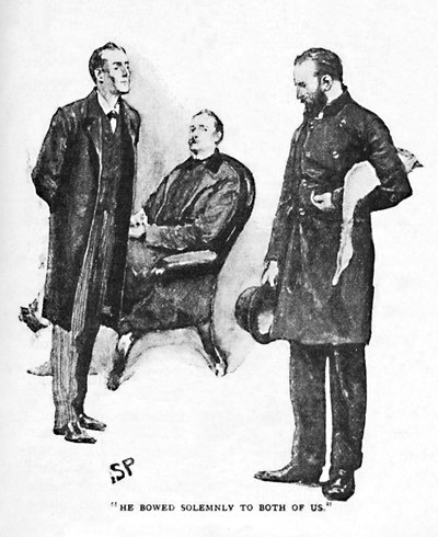 彼は1892年に私たち二人に厳粛にお辞儀をした 作： Sidney Paget