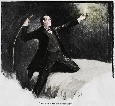 ホームズは激怒した1892年 作： Sidney Paget