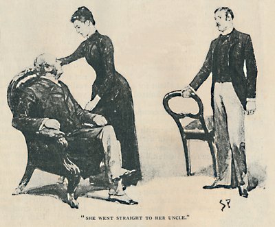 彼女は叔父にまっすぐ行った、1892 作： Sidney Paget