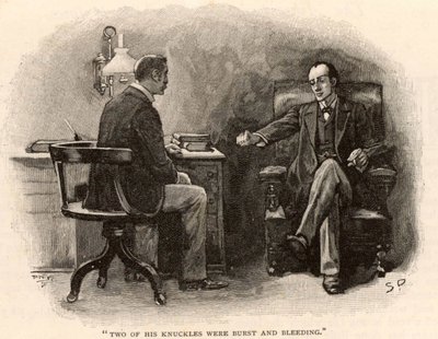 シャーロック・ホームズ-最後の問題の冒険」。 作： Sidney Paget