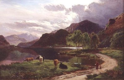 夕方（油彩・キャンバス） 作： Sidney Richard Percy