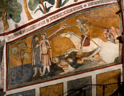 シエナ派のフレスコ画の死の勝利の詳細 作： Sienese School
