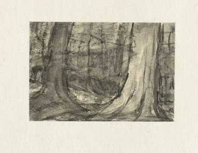 木々の間の顔 作： Sientje Mesdag van Houten