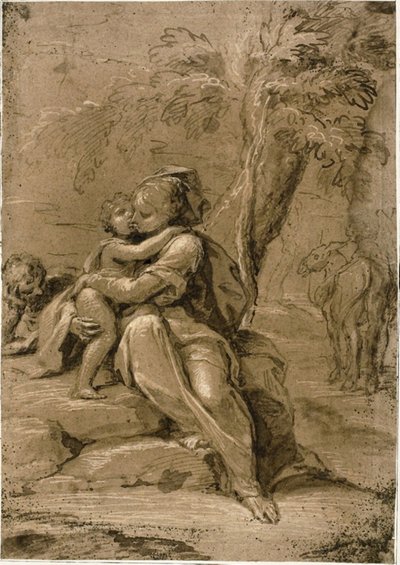 エジプトへの逃亡中の休息 作： Sigismondo Caula