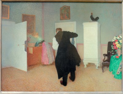 着付けのおじさんがいる部屋 作： Sigmund Walter Hampel