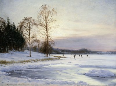 凍った池のスケーター 作： Sigvard Hansen