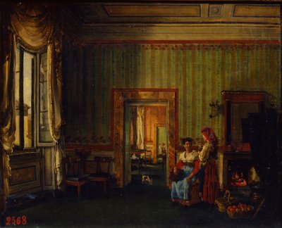 1830年にローマのアレクサンドルゴリツィン王子の家の内部 作： Silvestr Fedosievich Shchedrin