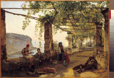 アマルフィ海岸のソレント付近の風景 シルベストレ・シチェドリン（1791-1830）の絵画 1826年 作： Silvestr Fedosievich Shchedrin