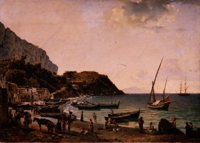 カプリ島の港 作： Silvestr Fedosievich Shchedrin