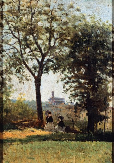 モンテ・アッレ・クロッチ」シルベストロ・レガ（1826-1895）作 作： Silvestro Lega