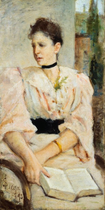 パオラ・バンディーニの肖像 作： Silvestro Lega