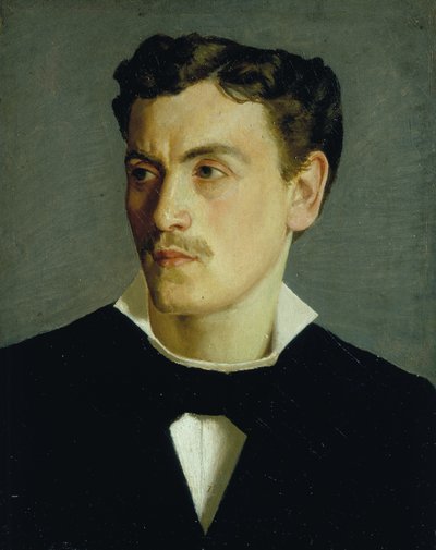 青年の肖像 1855年頃 油彩・カンヴァス 作： Silvestro Lega