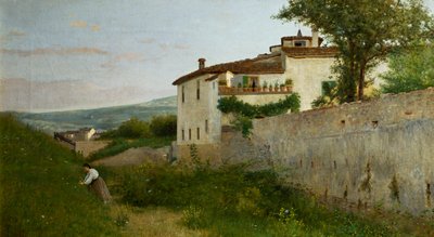 Piagentinaの眺め 作： Silvestro Lega