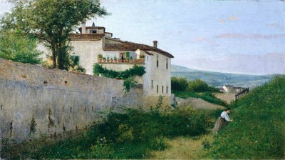 Piagentinaの眺め 作： Silvestro Lega