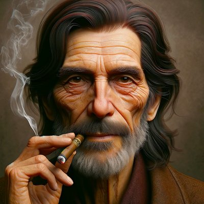 アルベルト-"AIが成型した人生の歳月：時を超えた肖像画" 作： Silvia Martini